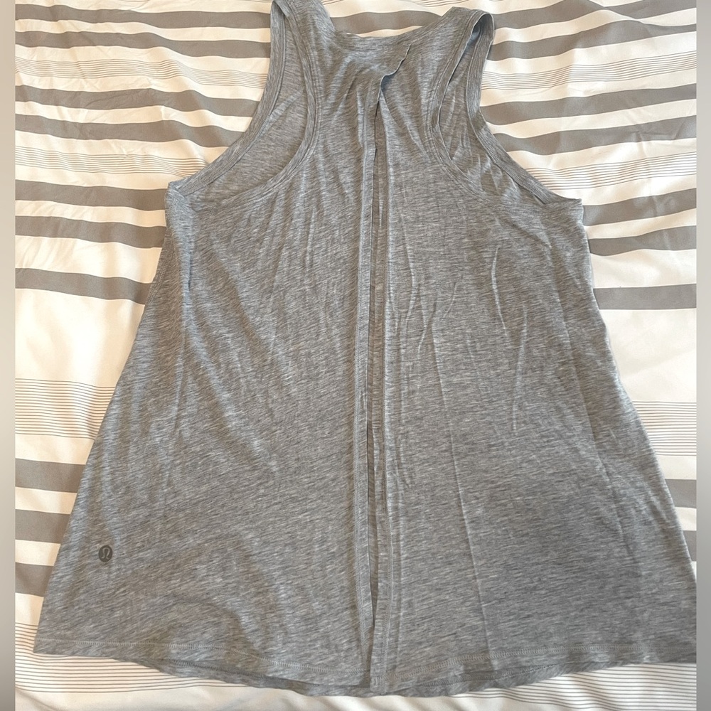 lululemon athletica Gray Racerback Tank Top